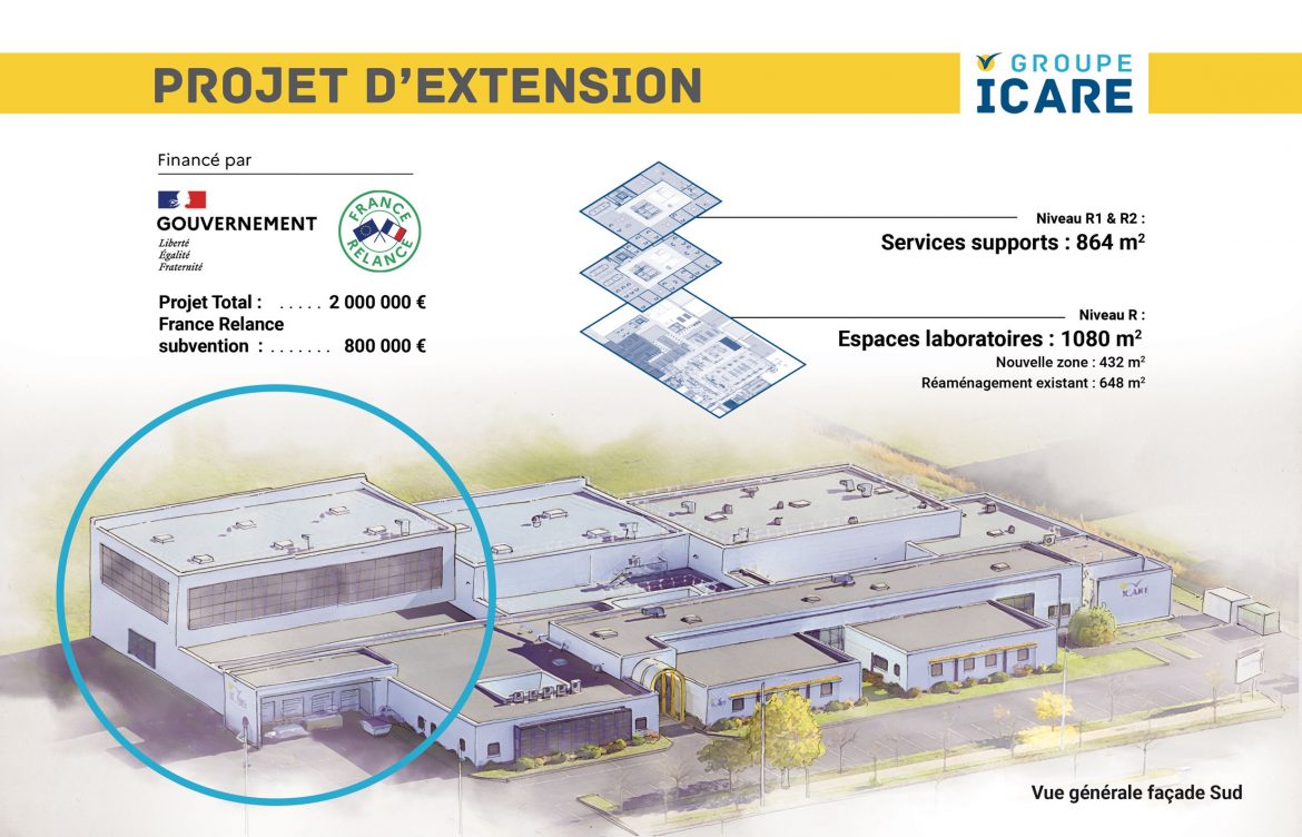 With its extension project supported by France Relance, the Icare group strengthens its development ambitions.