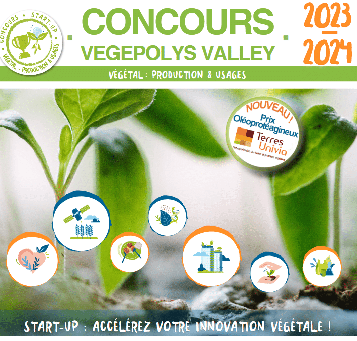 “Accélérez votre innovation végétale !” VEGEPOLYS VALLEY lance la 8e édition de son concours dédié aux startups.